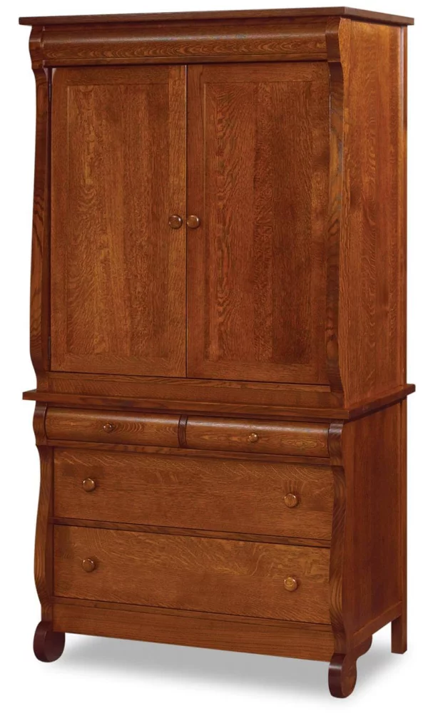 Victoria Sleigh Closet Armoire