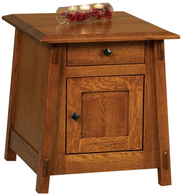 Alaterre Enclosed End Table