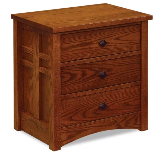 Alpine 3-Drawer Nightstand