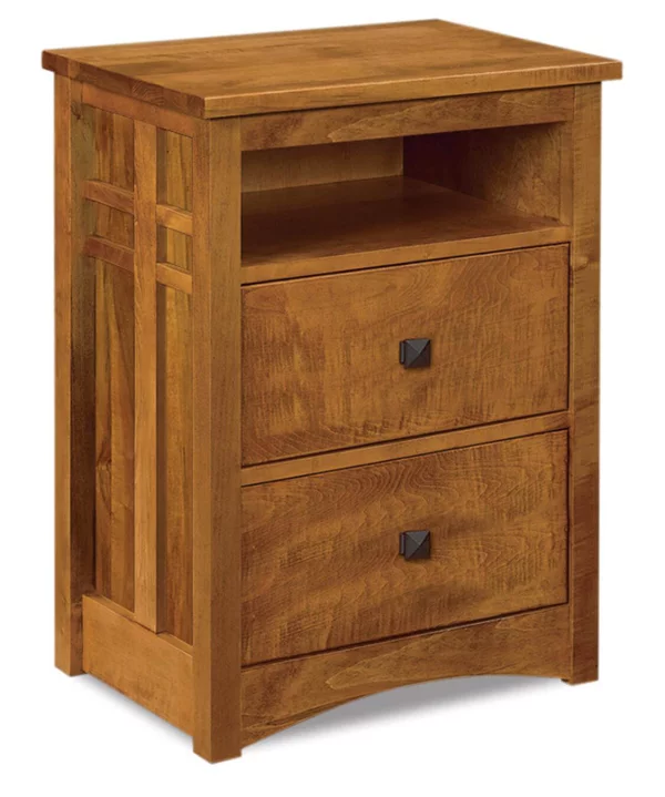 Alpine 2-Drawer Nightstand