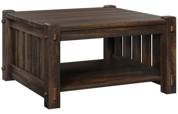 Azle Rustic Square Coffee Table