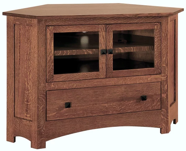 Barkerville 1-Drawer Corner Console