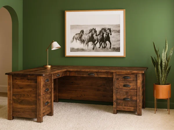 Brodnax Rustic L-Desk