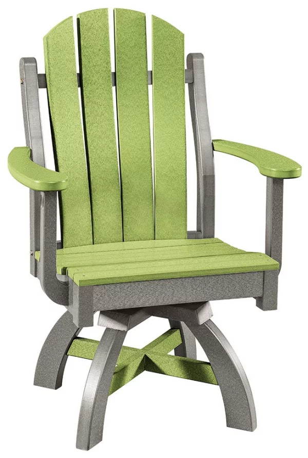 Cannelburg Outdoor Swivel Dining Chair