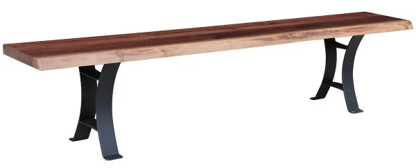 Carnegie Live Edge Dining Bench