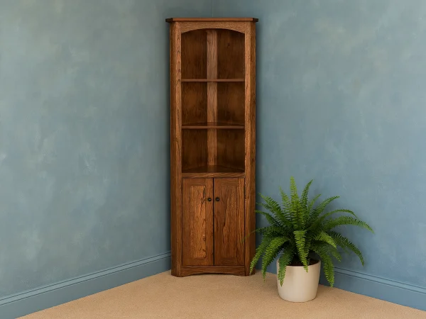 Cedar Key Corner Storage Bookcase