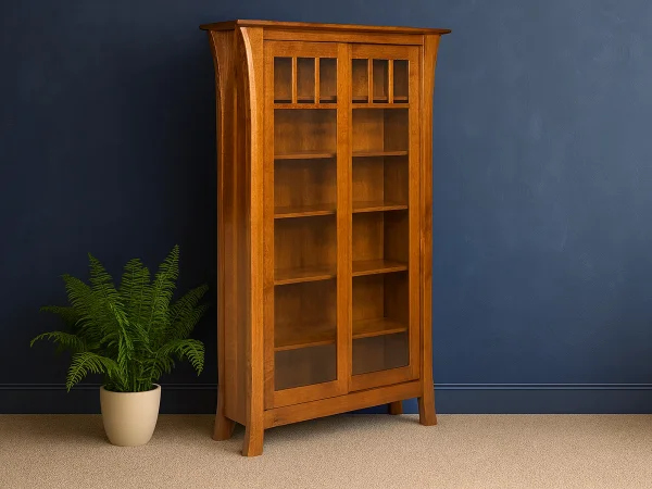 Chandler Glass Bookcase