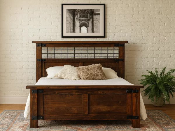 Dalton Iron Panel Bed