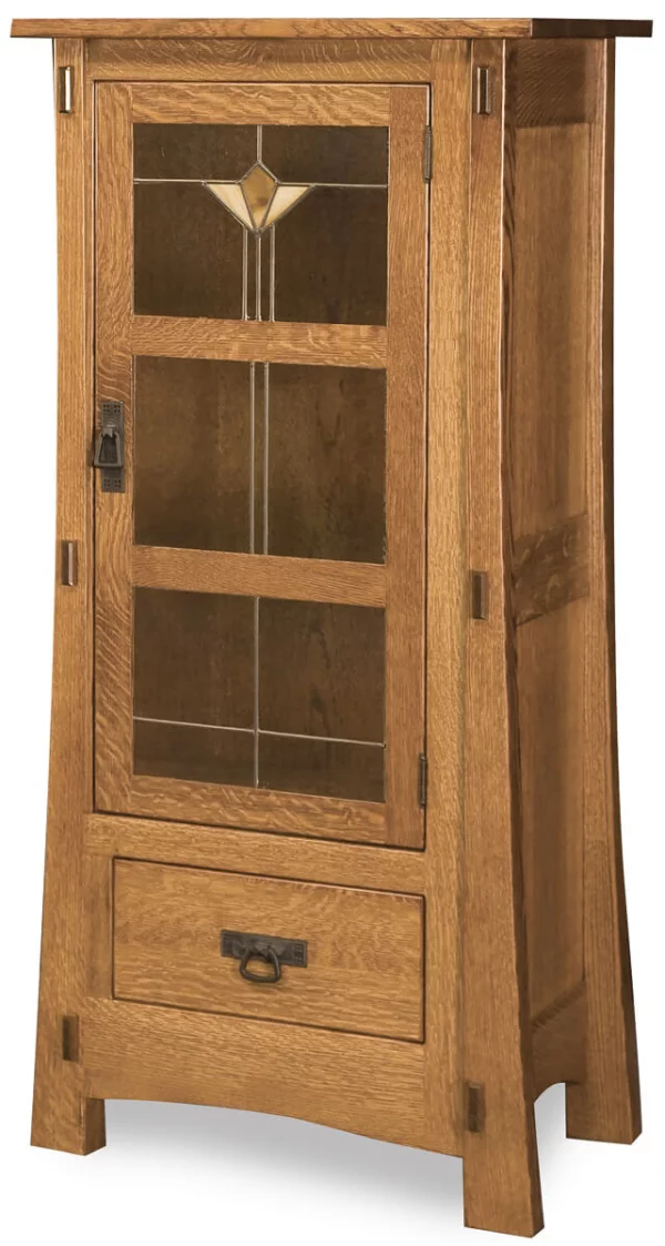 Del Toro Narrow Glass Cabinet