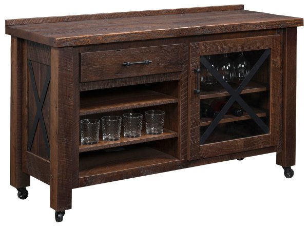 Earle Reclaimed Beverage Cart