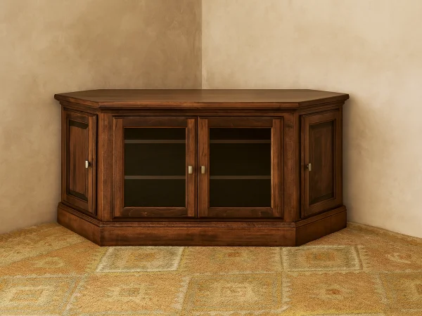 Edmore 4-Door TV Corner Cabinet