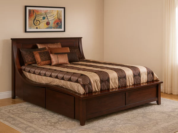 Ekron Curved Storage Bed