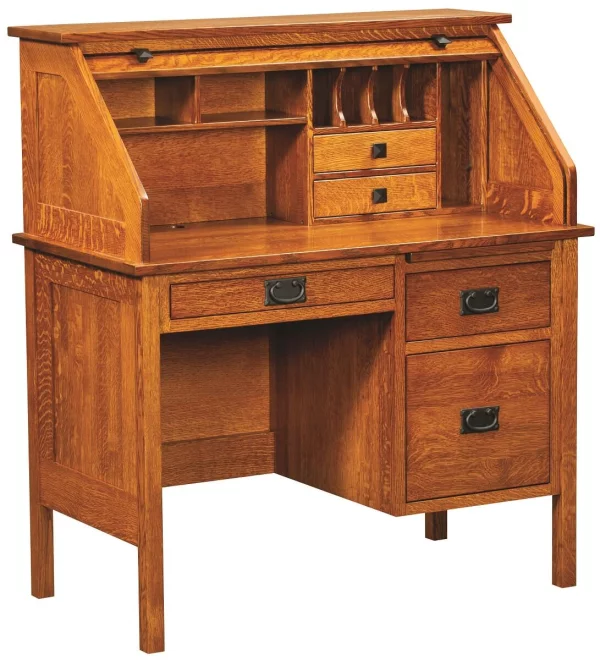 Esto Single Pedestal Rolltop Desk