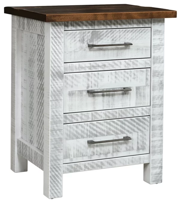 Eustis Rustic Wood Nightstand