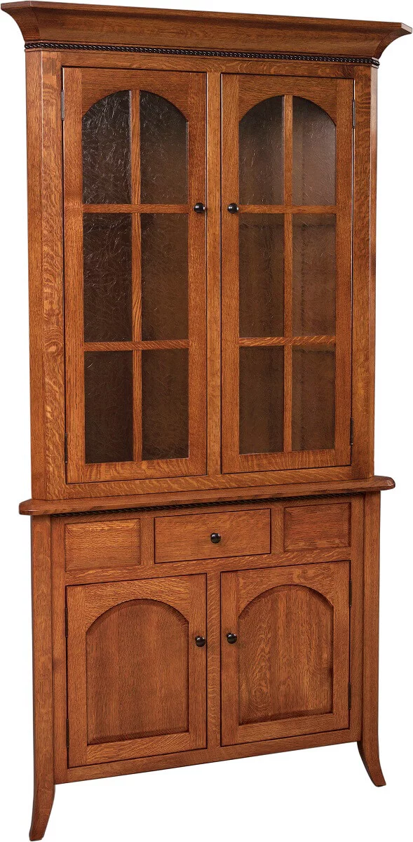 Fort Wayne Closed Corner Hutch With Drawer