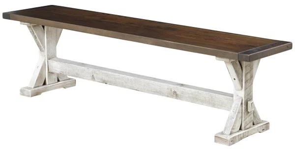 Fryeburg Reclaimed Trestle Bench