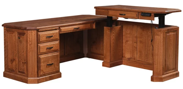 Glocester Corner Lift Desk