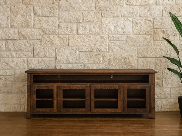 Greer Rustic Media Stand