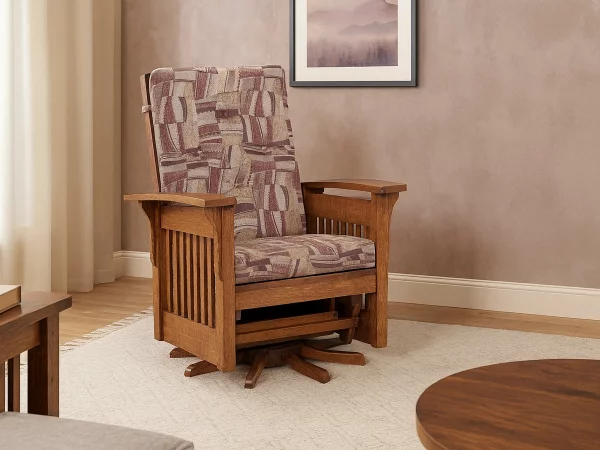 Hallstat Amish Swivel Glider