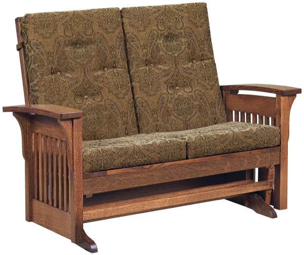 Hallstat Amish Loveseat Glider