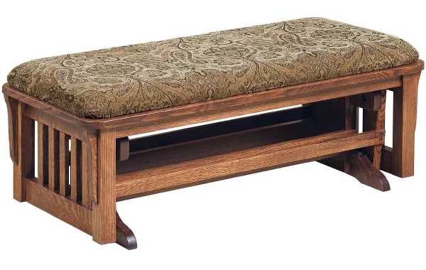 Hallstat Loveseat Gliding Ottoman