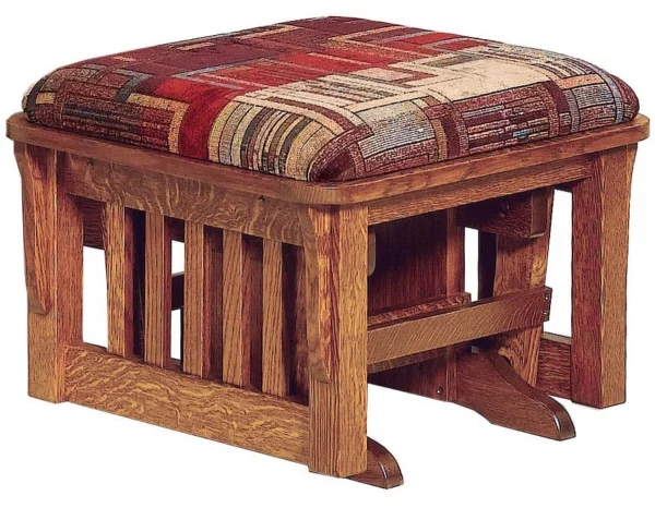 Hallstat Slat Gliding Ottoman