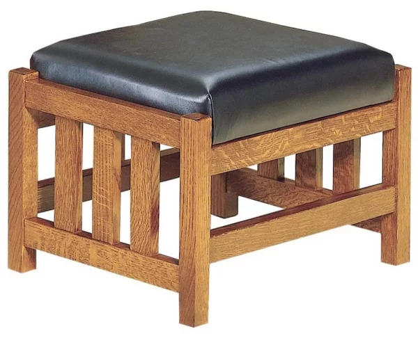 Hallstat Slatted Ottoman