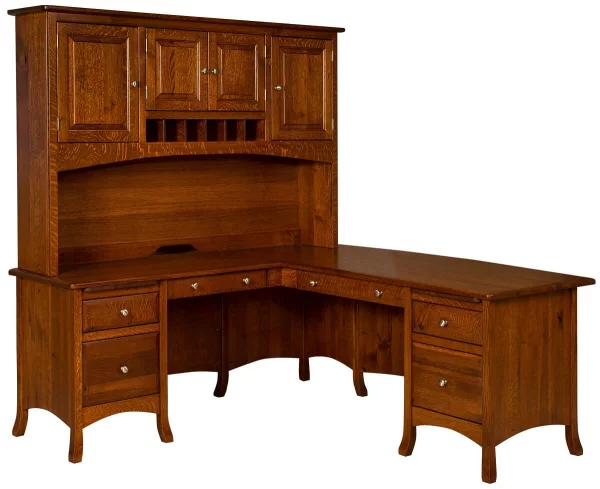 Honesdale L-Desk with Hutch