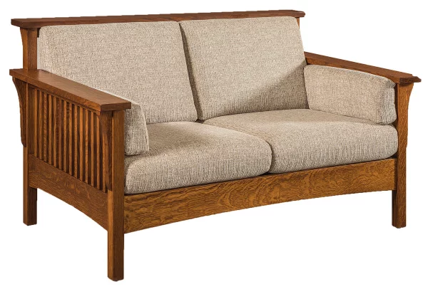 Jerome Slatted Loveseat