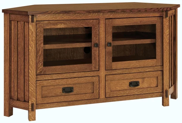 Laird 2-Drawer Corner TV Stand