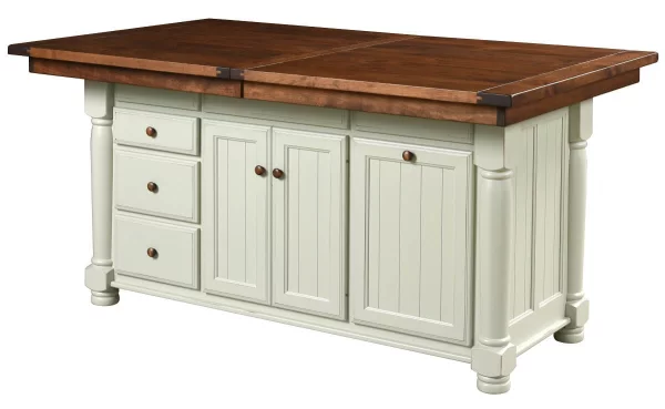 Lavaca Extendable Kitchen Island - 66” - 72” Top