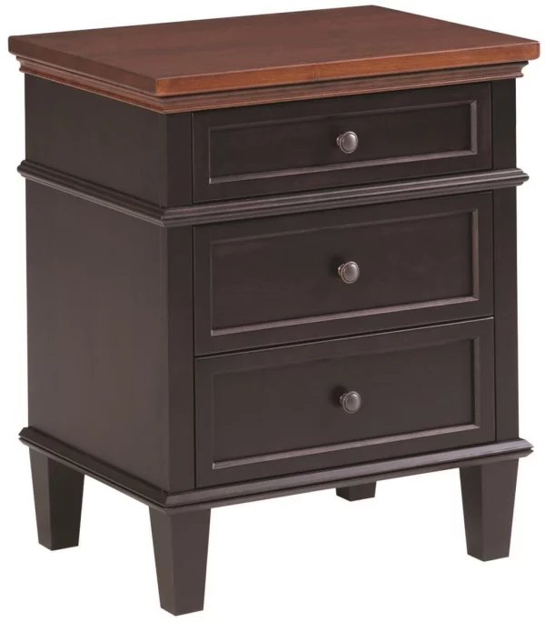 Melrose 3-Drawer Nightstand