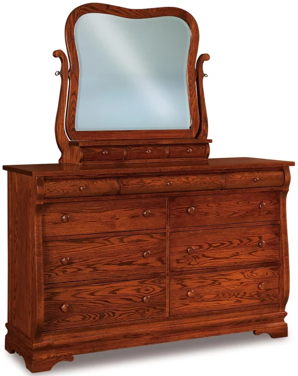 Milwaukee Sleigh 9-Drawer Dresser