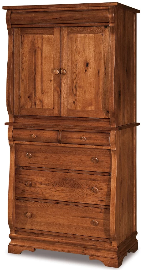 Milwaukee Sleigh Armoire