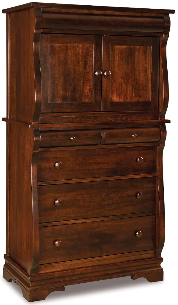 Milwaukee Sleigh Chest Armoire