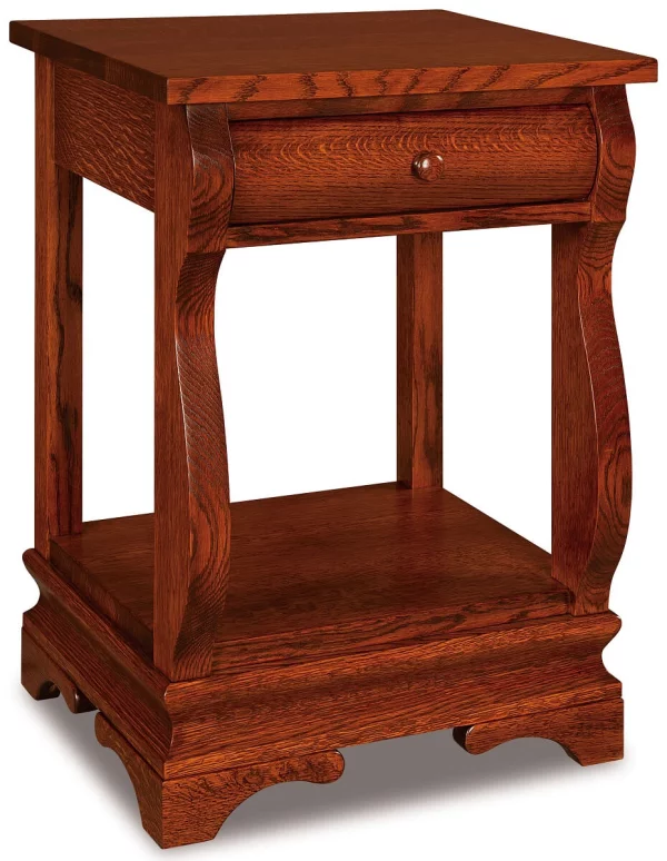 Milwaukee Sleigh Open Nightstand