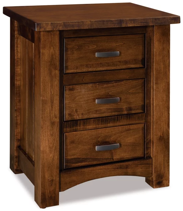 Muskegon 3-Drawer Bedside Table
