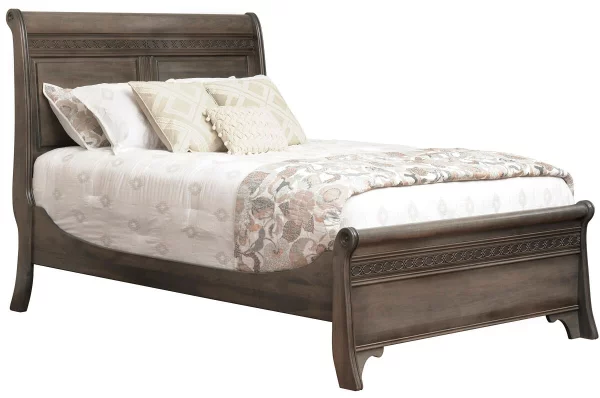 Norman French Country Carved Bed