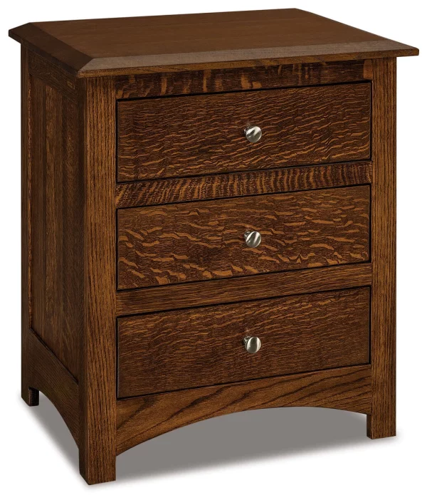 Norway 3-Drawer Nightstand