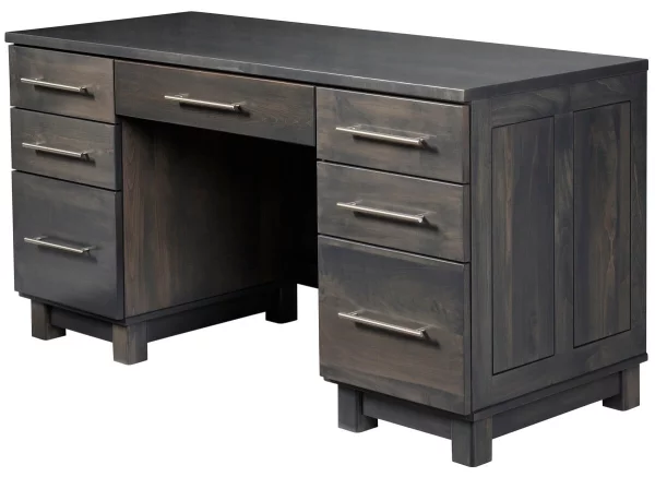 Omega Modern Double Pedestal Desk