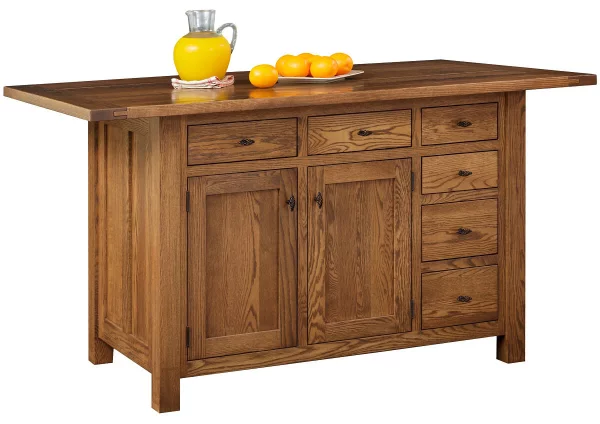 Pocatello 6-Drawer Kitchen Island