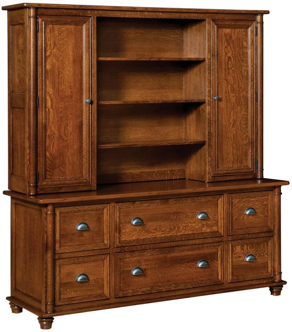 Risley Office Credenza with Hutch