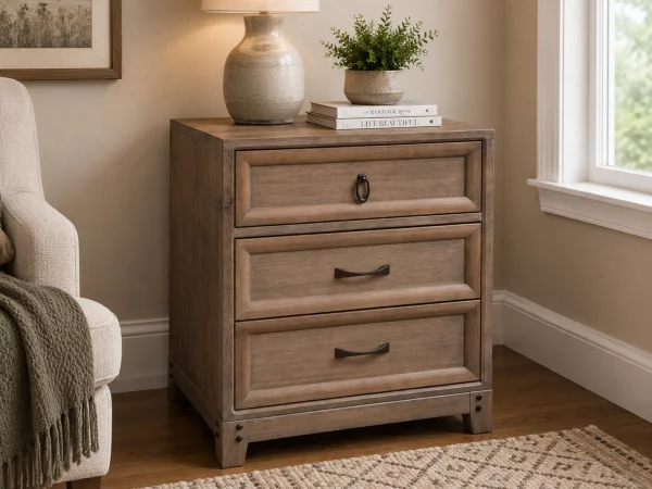 Romney 3-Drawer Night Table