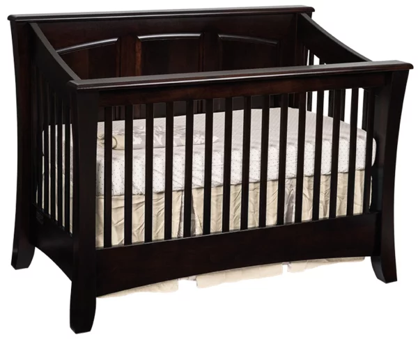Rosewood Solid Panel Crib