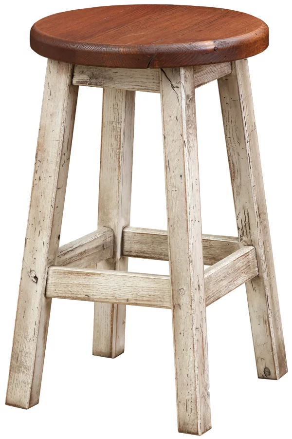 Skowhegan Reclaimed Round Barstool