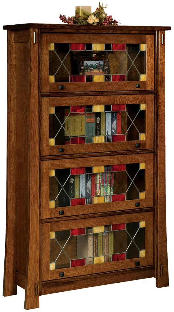 Tahari Barrister Bookcase With Leaded Glass