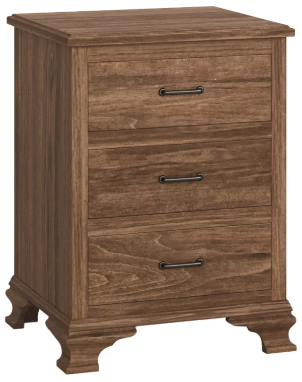 Umatilla 3-Drawer Bedside Table