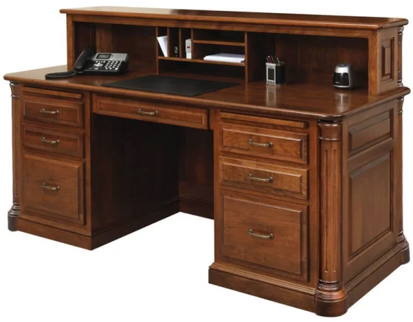 Vanderbilt Executive Desk with Privacy Cubby