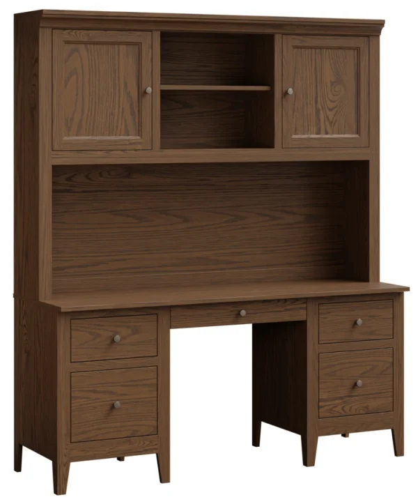 Wabana Credenza with Hutch