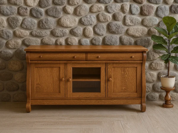 Wyndlot Sleigh 3-Door TV Console
